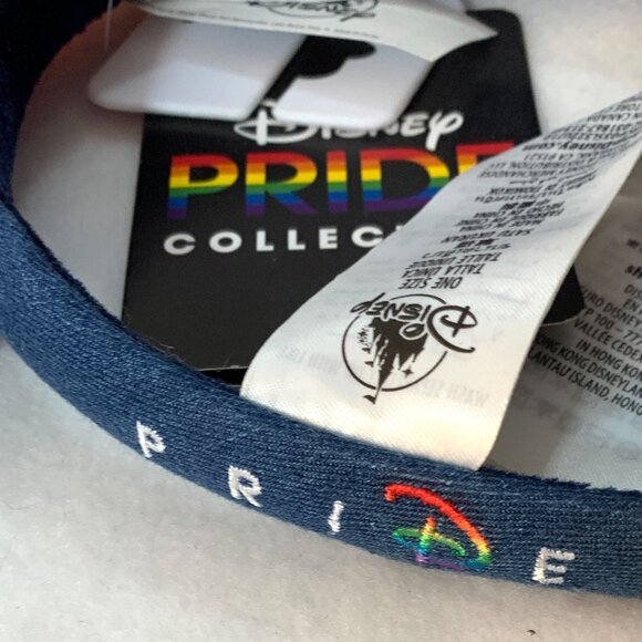 Disney Parks Pride Collection Rainbow Denim Minnie Mouse Ears Headband NWT - Picture 5 of 5